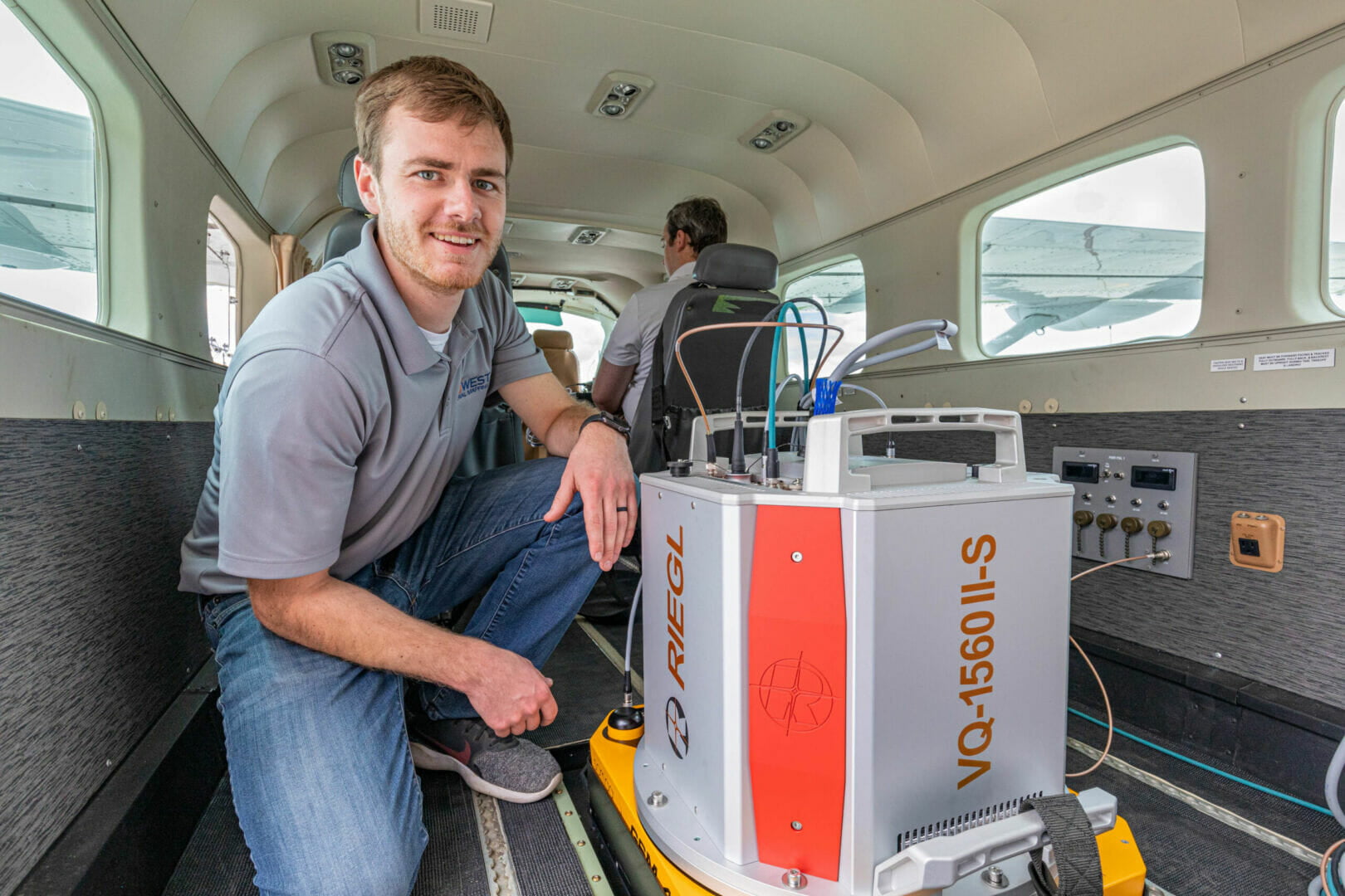 Andrew with Riegl VQ-1560 II-S LiDAR scanner