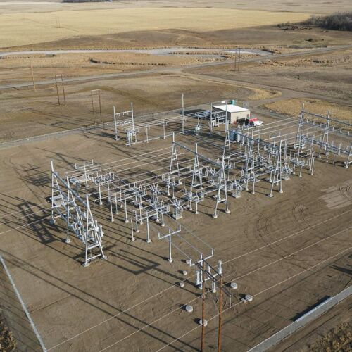 Electric Substation Utility Aerial